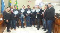 Após ação do “Outubro Rosa”, os vereadores da Câmara Municipal de Aporé aderem à campanha "Novembro Azul" 